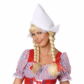 Hollandhaube weiß Trachten Mütze Holland Fasching Hollandhaube weiß Trachten Mütze Holland Fasching
