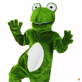 Promotion-Kostüm Big Frosch Einhgr. Maskottchen Tierkostüm Laufkostüm