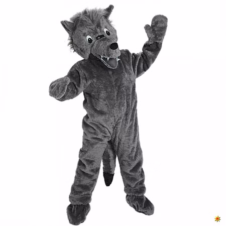 Promotion-Kostüm Big Wolf grau Laufkostüm Maskottchen XXL-Kostüm Promotion-Kostüm Big Wolf grau Laufkostüm Maskottchen XXL-Kostüm