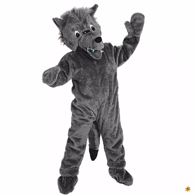 Promotion-Kostüm Big Wolf grau Laufkostüm Maskottchen XXL-Kostüm Promotion-Kostüm Big Wolf grau Laufkostüm Maskottchen XXL-Kostüm