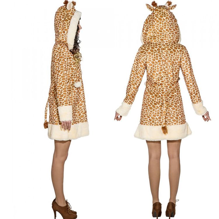 Giraffen Kostüm Kleid für Damen Giraffen Kostüm Kleid für Damen Gr. 34-48 Tierkostüm Fasching Karneval Mottoparty