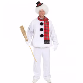 Schneemann Kostüm Mr. Frosty für Herren Gr. 50-60 weiß Winter Fasching Karneval Mottoparty Paarkostüm Weihnachten Schneemann Kostüm Mr. Frosty für Herren Gr. 50-60 weiß Winter Fasching Karneval Mottoparty Paarkostüm Weihnachten