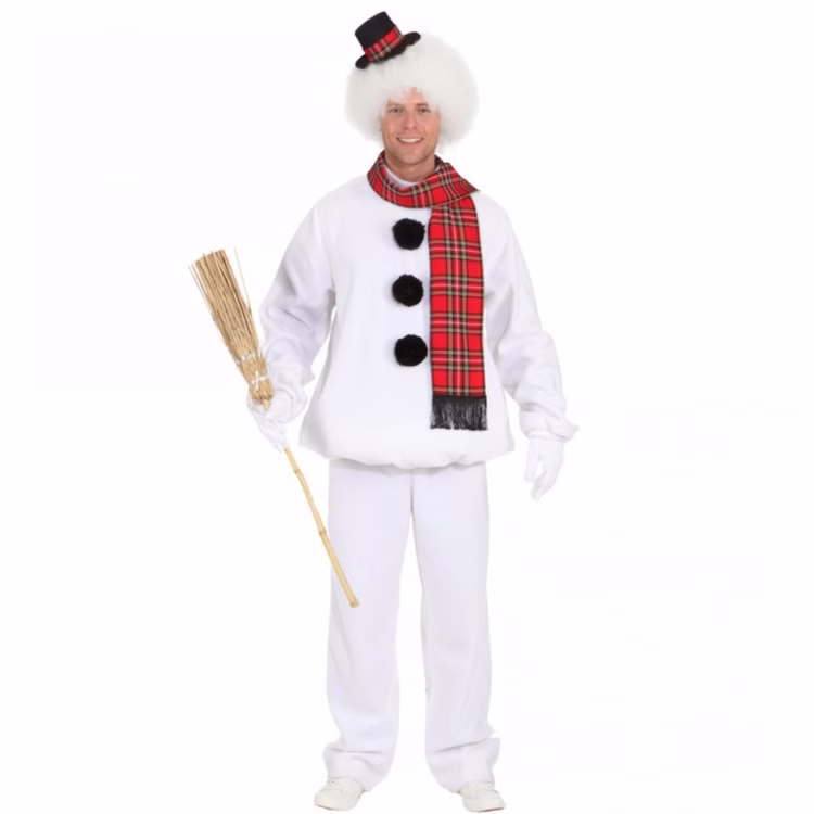 Schneemann Kostüm Mr. Frosty für Herren Gr. 50-60 weiß Winter Fasching Karneval Mottoparty Paarkostüm Weihnachten Schneemann Kostüm Mr. Frosty für Herren Gr. 50-60 weiß Winter Fasching Karneval Mottoparty Paarkostüm Weihnachten