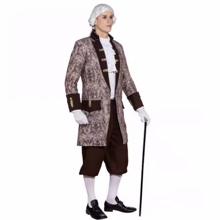 Barock Kostüm Baron Jacke für Herren Gr. 46-52 Kostüm grau/braun Fasching Karneval Mottoparty Maskenball SALE Barock Kostüm Baron Jacke für Herren Gr. 46-52 Kostüm grau/braun Fasching Karneval Mottoparty Maskenball SALE