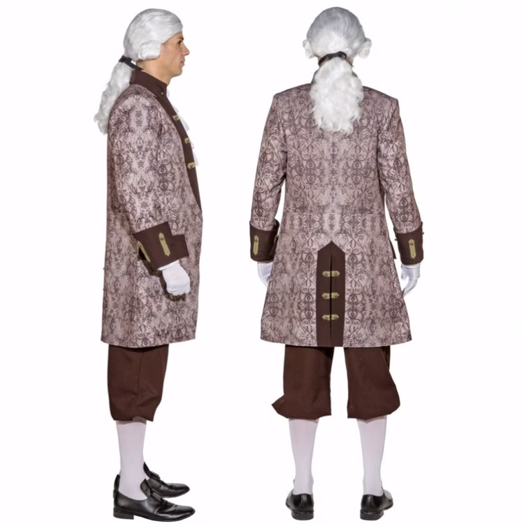 Barock Kostüm Baron Jacke für Herren Gr. 46-52 Kostüm grau/braun Fasching Karneval Mottoparty Maskenball SALE Barock Kostüm Baron Jacke für Herren Gr. 46-52 Kostüm grau/braun Fasching Karneval Mottoparty Maskenball SALE