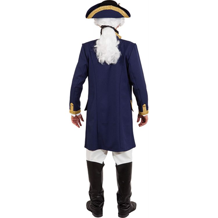 Barock Kostüm Baron Hans dunkelblauer Mantel de Luxe für Herren Barock Kostüm Baron Hans dunkelblauer Mantel de Luxe für Herren Gr. 46-50 historischer Gehrock Fasching Karneval Mottoparty