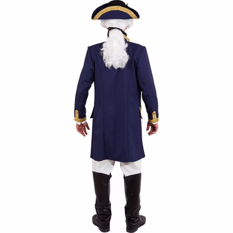 Barock Kostüm Baron Hans dunkelblauer Mantel de Luxe für Herren Gr. 46-50 historischer Gehrock Fasching Karneval Mottoparty Barock Kostüm Baron Hans dunkelblauer Mantel de Luxe für Herren Gr. 46-50 historischer Gehrock Fasching Karneval Mottoparty