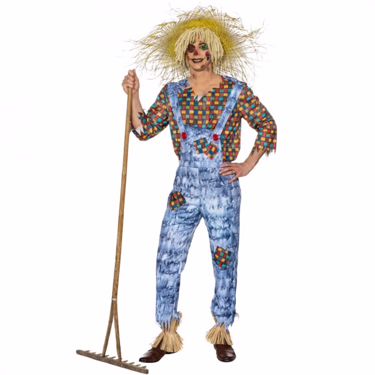 Vogelscheuche Kostüm Udo für Herren Gr. 50-60 Latzhose Hemd Fasching Karneval Mottoparty Garten Vogelscheuche Kostüm Udo für Herren Gr. 50-60 Latzhose Hemd Fasching Karneval Mottoparty Garten