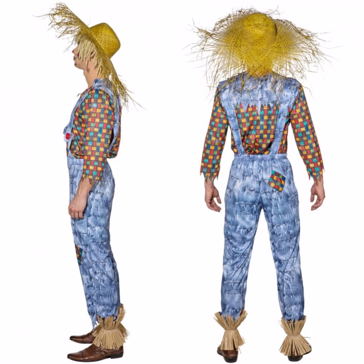 Vogelscheuche Kostüm Udo für Herren Gr. 50-60 Latzhose Hemd Fasching Karneval Mottoparty Garten Vogelscheuche Kostüm Udo für Herren Gr. 50-60 Latzhose Hemd Fasching Karneval Mottoparty Garten