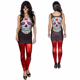 Halloween Kostüm La Catrina Kleid für Damen Gr. S-XL schwarz Fasching Karneval Mottoparty Totenschädel-Kleid Tag der Toten Mexiko Andere Länder Halloween Kostüm La Catrina Kleid für Damen Gr. S-XL schwarz Fasching Karneval Mottoparty Totenschädel-Kleid Tag der Toten Mexiko Andere Länder
