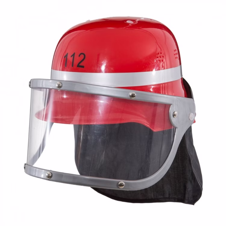 Feuerwehrhelm rot für Kinder KW 56 cm mit Klappvisier & Nackenschutz Kostüm-Zubehör Fasching Karneval Mottoparty Kindergeburtstag Feuerwehrhelm rot für Kinder KW 56 cm mit Klappvisier & Nackenschutz Kostüm-Zubehör Fasching Karneval Mottoparty Kindergeburtstag