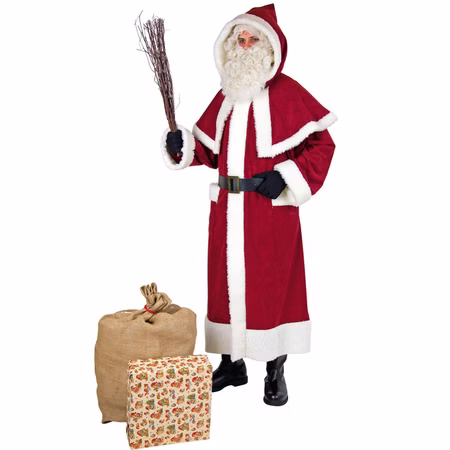 Hochwertiger Weihnachtsmann-Mantel mit Kapuze für Erwachsene Gr. M-XL weinrot Weihnachtsmann-Kostüm Nikolaus-Kostüm Fasching Karneval Mottoparty Weihnachten Weihnachtsmarkt Hochwertiger Weihnachtsmann-Mantel mit Kapuze für Erwachsene Gr. M-XL weinrot Weihnachtsmann-Kostüm Nikolaus-Kostüm Fasching Karneval Mottoparty Weihnachten Weihnachtsmarkt