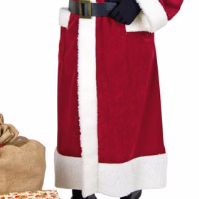 Hochwertiger Weihnachtsmann-Mantel mit Kapuze für Erwachsene Gr. M-XL weinrot Weihnachtsmann-Kostüm Nikolaus-Kostüm Fasching Karneval Mottoparty Weihnachten Weihnachtsmarkt Hochwertiger Weihnachtsmann-Mantel mit Kapuze für Erwachsene Gr. M-XL weinrot Weihnachtsmann-Kostüm Nikolaus-Kostüm Fasching Karneval Mottoparty Weihnachten Weihnachtsmarkt