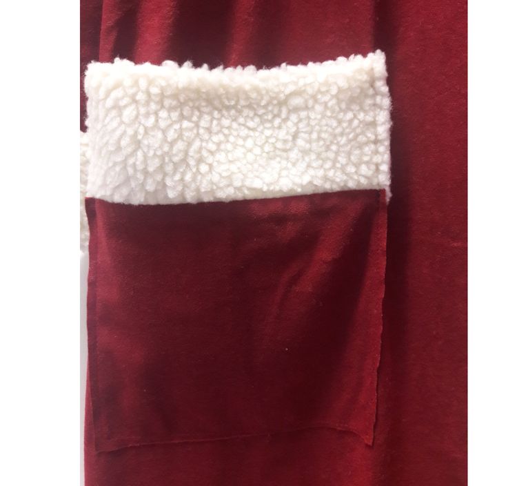 Hochwertiger Weihnachtsmann-Mantel weinrot mit Kapuze für Erwachsene Hochwertiger Weihnachtsmann-Mantel mit Kapuze für Erwachsene Gr. M-XL weinrot Weihnachtsmann-Kostüm Nikolaus-Kostüm Fasching Karneval Mottoparty Weihnachten Weihnachtsmarkt