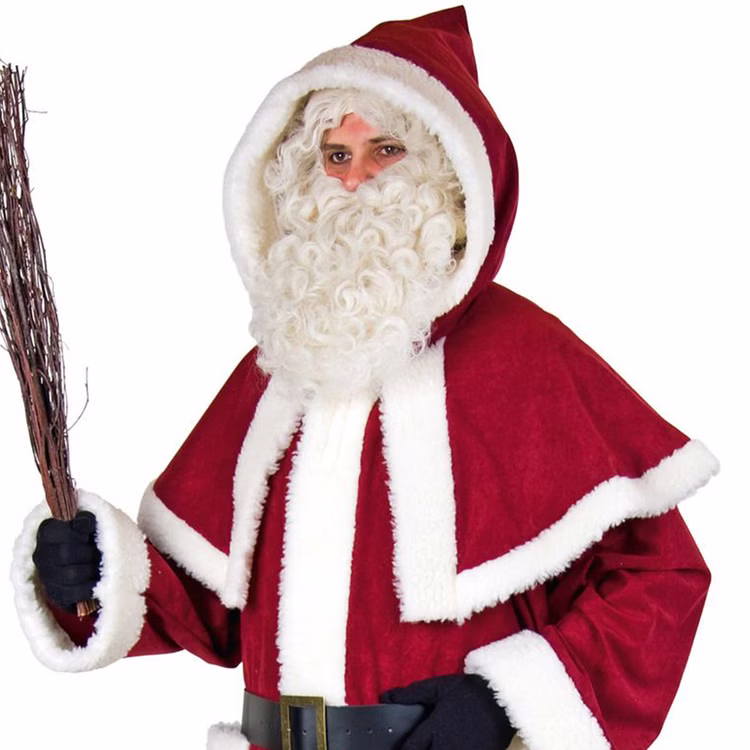 Hochwertiger Weihnachtsmann-Mantel mit Kapuze für Erwachsene Gr. M-XL weinrot Weihnachtsmann-Kostüm Nikolaus-Kostüm Fasching Karneval Mottoparty Weihnachten Weihnachtsmarkt Hochwertiger Weihnachtsmann-Mantel mit Kapuze für Erwachsene Gr. M-XL weinrot Weihnachtsmann-Kostüm Nikolaus-Kostüm Fasching Karneval Mottoparty Weihnachten Weihnachtsmarkt