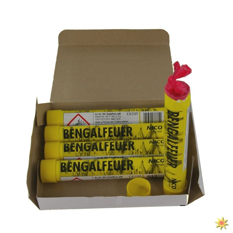 Bengalisches Feuer Gelb Pyrotechnik online kaufen